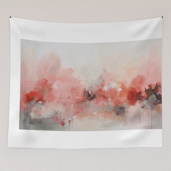 Item preview, Coral Abstract Art Canvas Print designed and sold by artbybodhi.