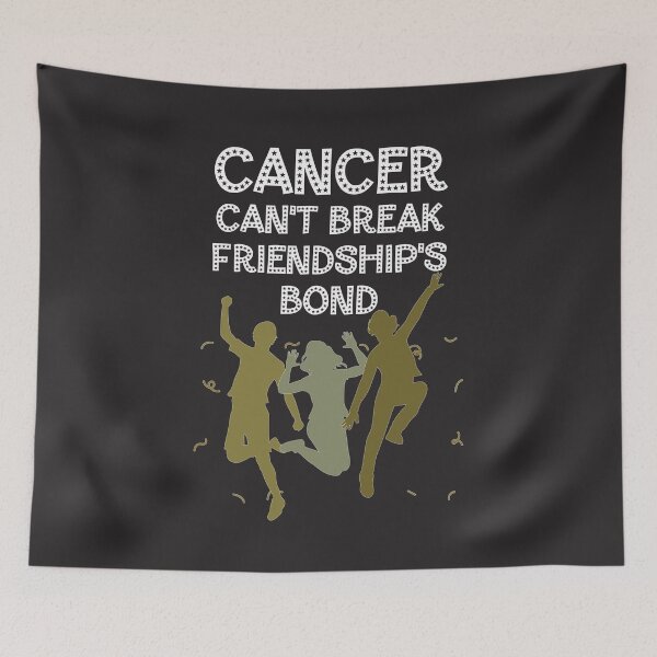 Item preview, Childhood cancer awareness gold ribbon Cancer can't break friendship's bond designed and sold by shaderepublic.