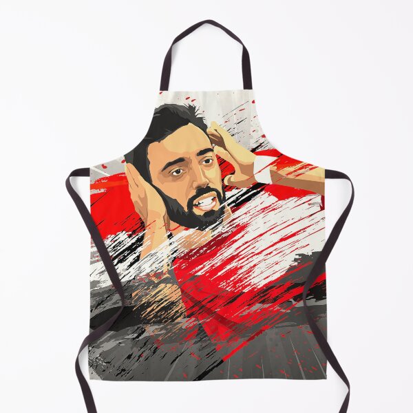 Item preview, Manchester United Bruno Fernandes Abstract Illustration Design designed and sold by VibesAndVision.