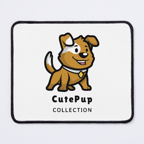 Item preview, Cute Playful Brown White Pup Art Logo designed and sold by 67prints.