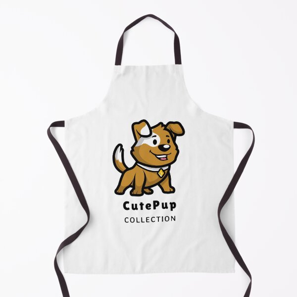 Item preview, Cute Playful Brown White Pup Art Logo designed and sold by 67prints.
