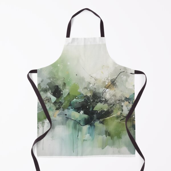 Item preview, Green Abstract Art Canvas Print designed and sold by artbybodhi.