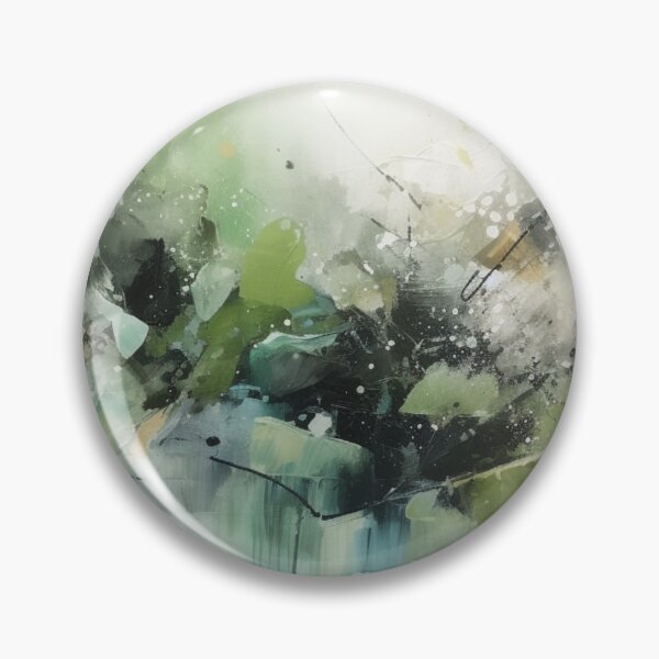 Item preview, Green Abstract Art Canvas Print designed and sold by artbybodhi.