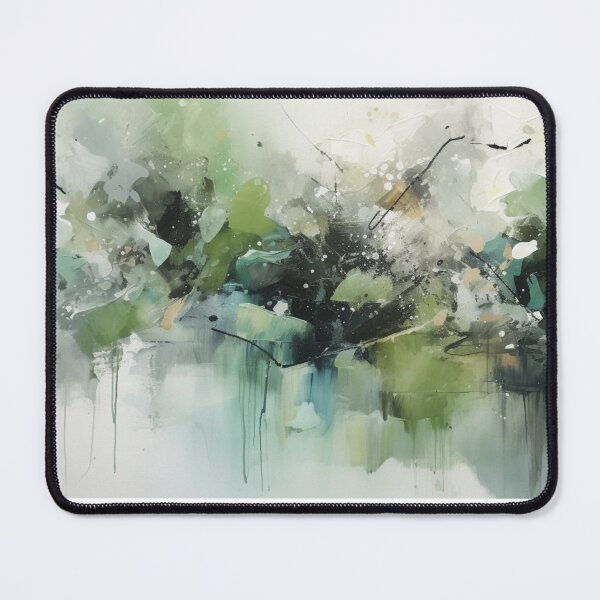 Item preview, Green Abstract Art Canvas Print designed and sold by artbybodhi.