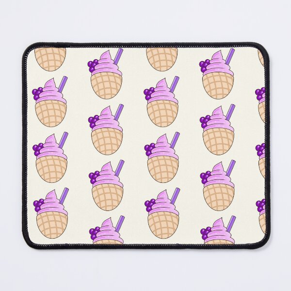 Item preview, Kawaii grapes sundae on a cone with grapes sticker design by DozyJov designed and sold by DozyJov.