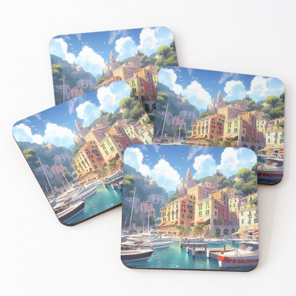 Item preview, Enchanting Portofino Harbor designed and sold by Fiore-Italiano.
