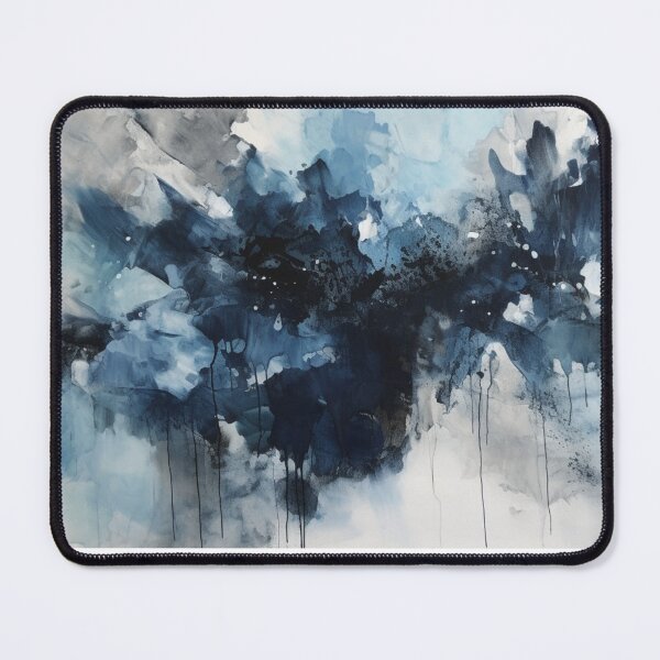 Item preview, Indigo Abstract Art Canvas Print designed and sold by artbybodhi.