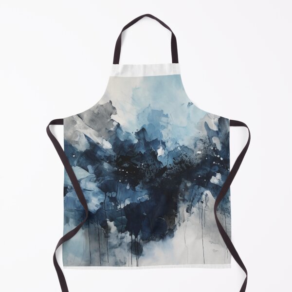 Item preview, Indigo Abstract Art Canvas Print designed and sold by artbybodhi.