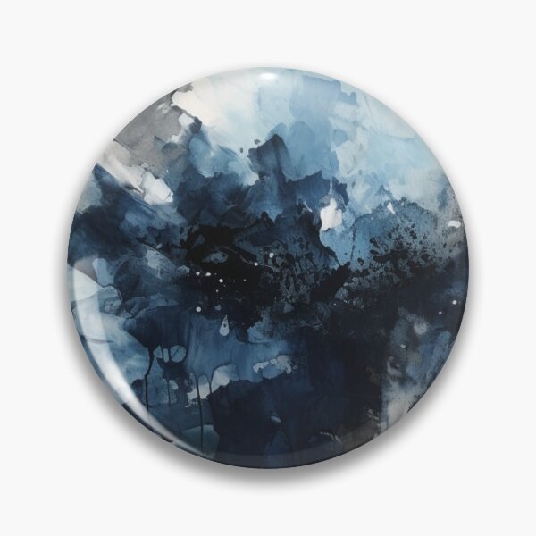 Item preview, Indigo Abstract Art Canvas Print designed and sold by artbybodhi.