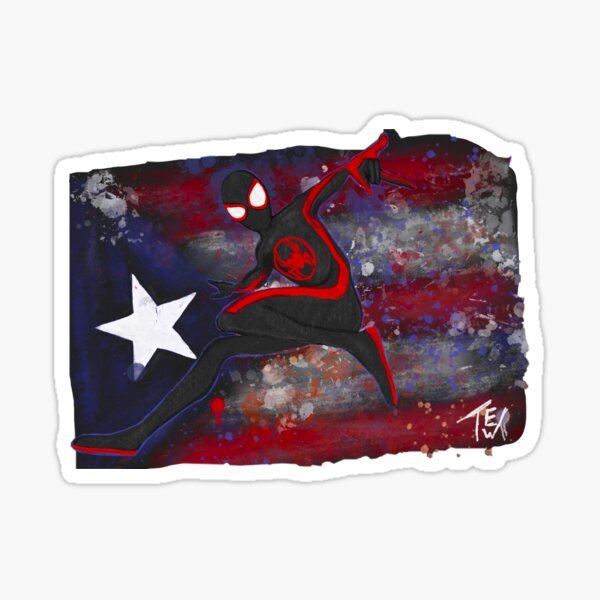 Item preview, Miles Morales Spider-Verse PR Flag designed and sold by Trinwill03.