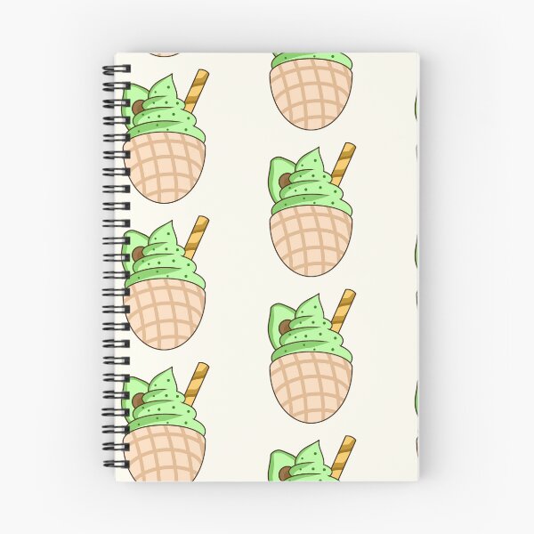 Item preview, Kawaii avocado sundae on a cone with avocado fruit sticker design by DozyJov designed and sold by DozyJov.