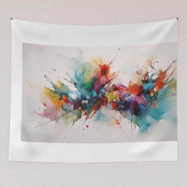 Item preview, Multicolour Abstract Art Canvas Print designed and sold by artbybodhi.