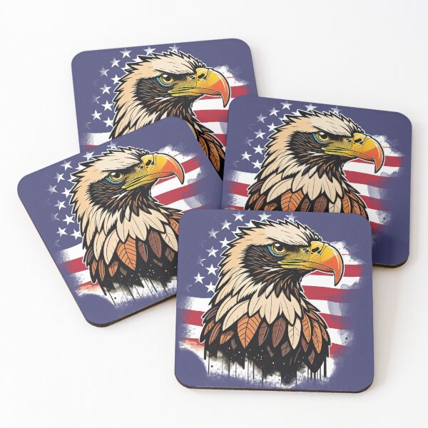 Item preview, American Eagle on the background of the USA flag  designed and sold by Outofdream1.