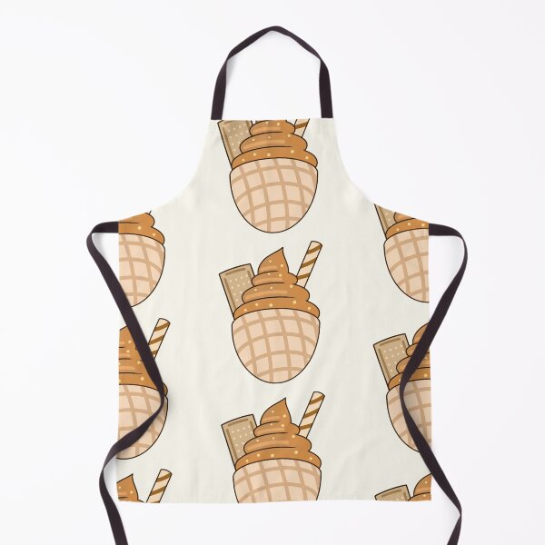 Item preview, Kawaii chocolate sundae on a cone with chocolate biscuit sticker design by DozyJov designed and sold by DozyJov.