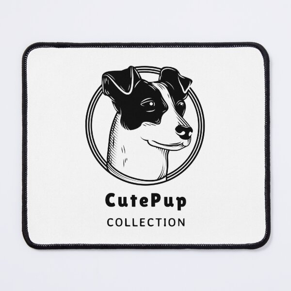 Item preview, Cute Black & White Puppy Dog Art Logo  designed and sold by 67prints.