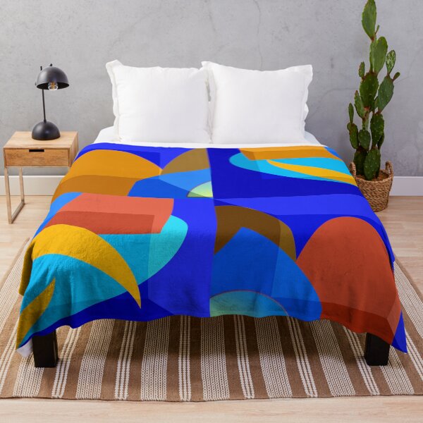 Item preview, *Great Blue Summer Energy - Geometric Romantic Blue Architecture Bauhaus Style* designed and sold by Ralek.