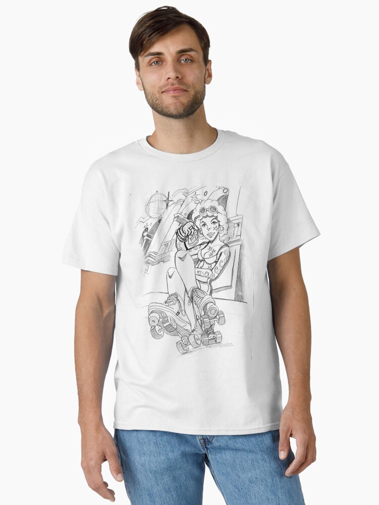 Thumbnail 1 of 7, Classic T-Shirt, JSR Retro designed and sold by cgsketchbook.