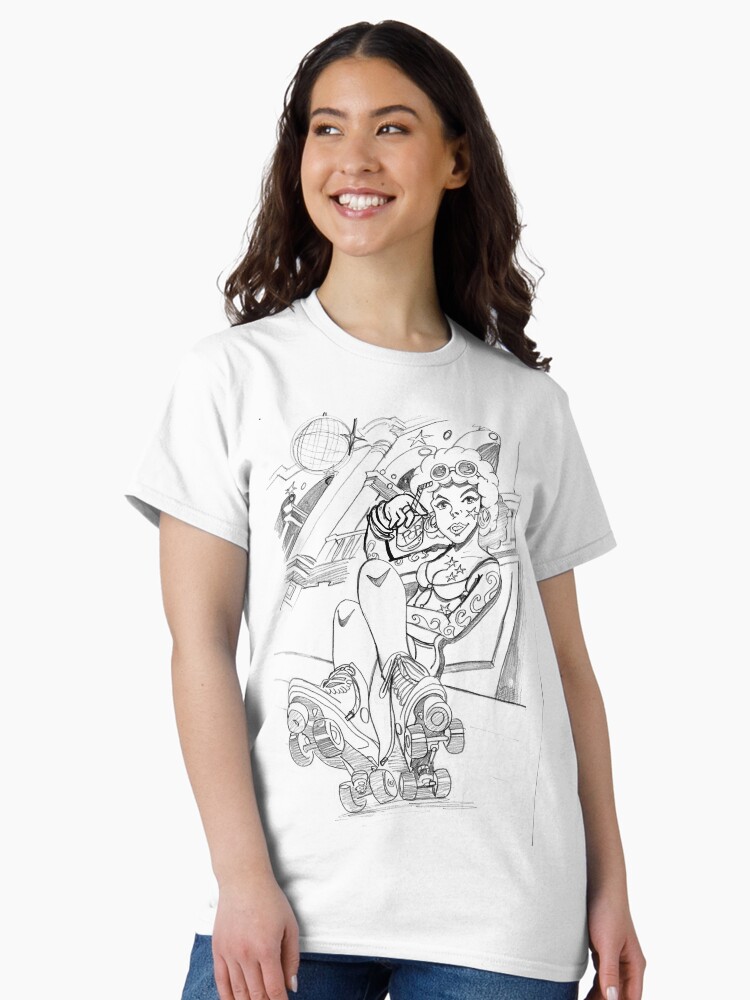 Thumbnail 2 of 7, Classic T-Shirt, JSR Retro designed and sold by cgsketchbook.
