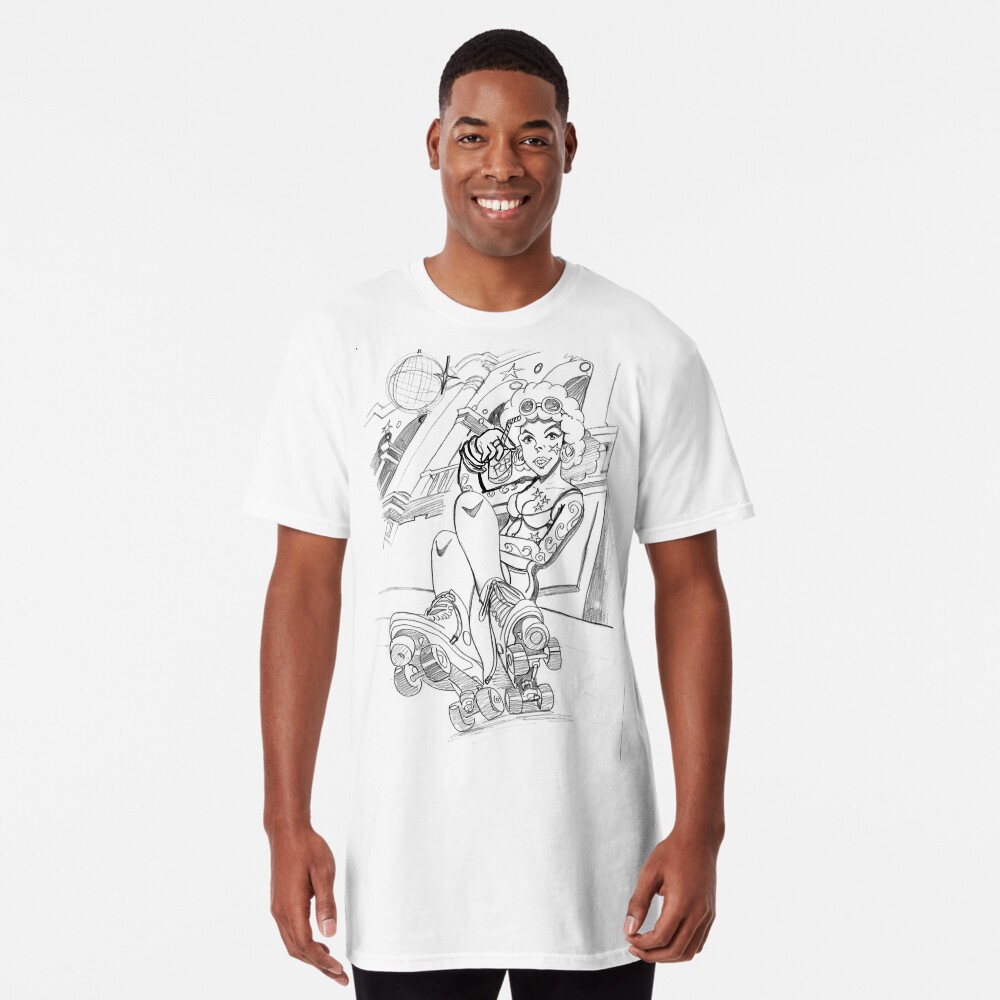 Item preview, Long T-Shirt designed and sold by cgsketchbook.