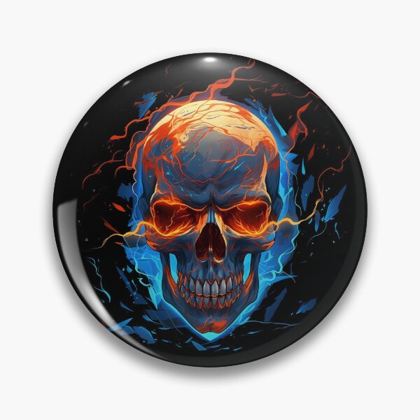 Item preview, Flame Skeleton Head designed and sold by YPSimon.