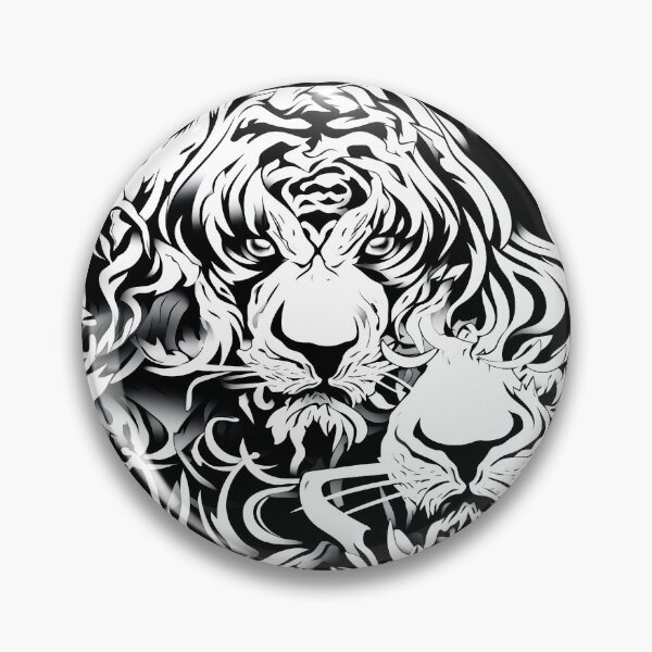 Item preview, Tiger tattoo pattern designed and sold by Nakolepsi.