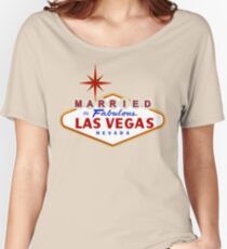 Married in Las Vegas sign Relaxed Fit T-Shirt