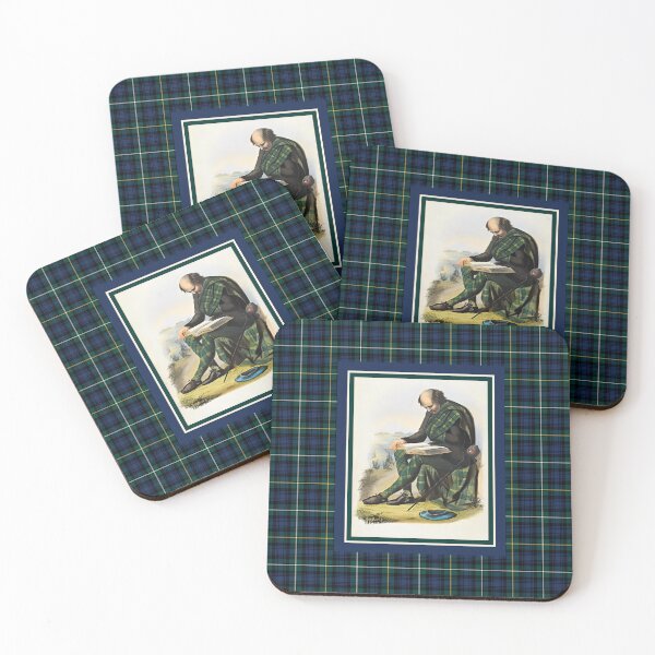 Item preview, Clan Campbell Vintage Portrait Tartan Border designed and sold by plaidwerx.