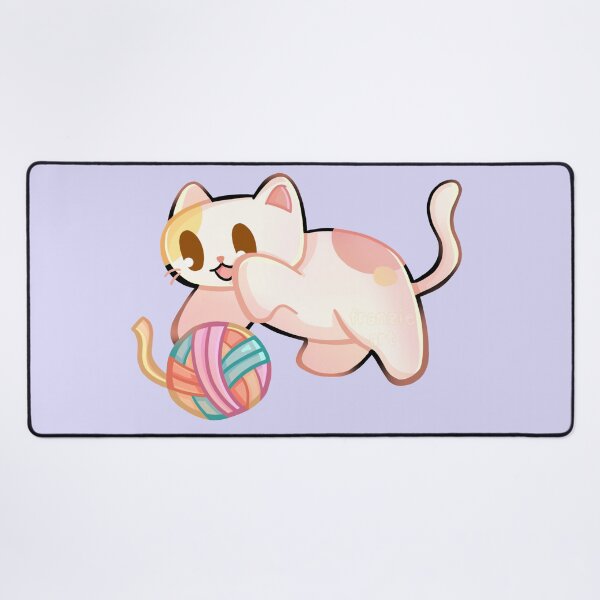 Item preview, Calico Cat Playing With Yarn designed and sold by franzieart.