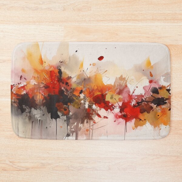 Item preview, Orange Yellow & Black Abstract Art Canvas Print designed and sold by artbybodhi.
