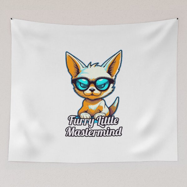 Item preview, Furry Little Mastermind - The Cute Kitty with a Mischief Mind designed and sold by SADStyleDesigns.