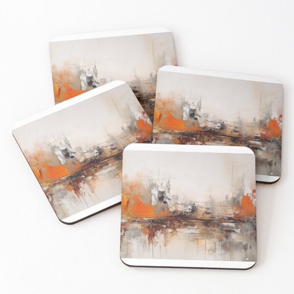 Item preview, Orange Abstract Art Canvas Print designed and sold by artbybodhi.