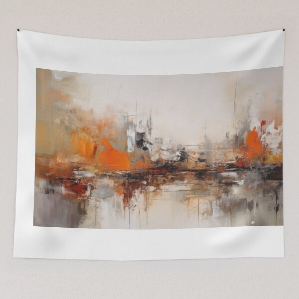 Item preview, Orange Abstract Art Canvas Print designed and sold by artbybodhi.