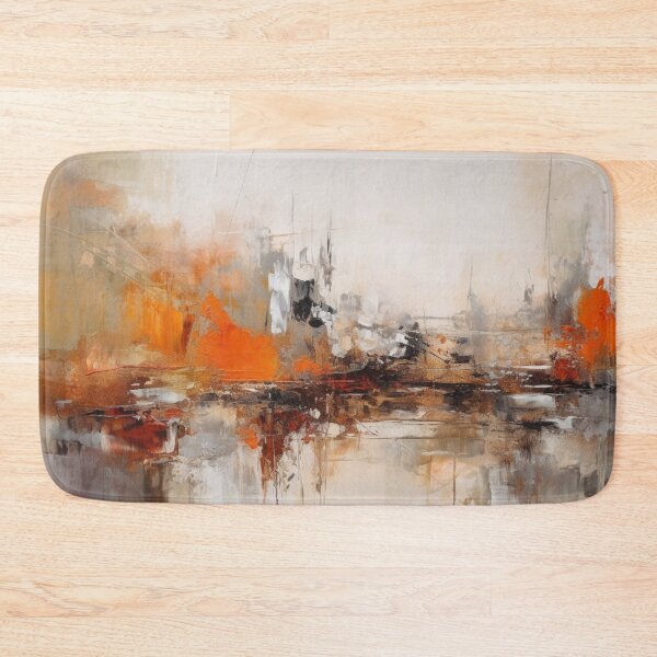 Item preview, Orange Abstract Art Canvas Print designed and sold by artbybodhi.
