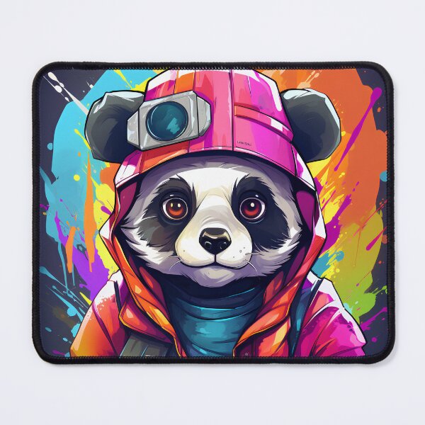 Item preview, Small panda with hoodie and colorful designed and sold by KimierArt.