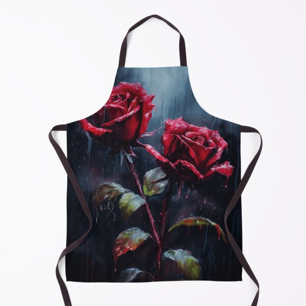 Item preview, Moody Dark Red Roses: A Captivating Watercolor Print of Intensity  designed and sold by printmeartfully.
