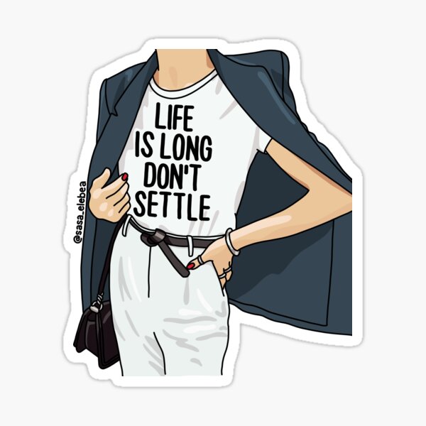 Item preview, Don't settle by Sasa Elebea designed and sold by Sabrina Brugmann.
