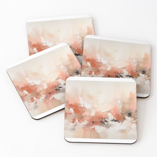 Item preview, Peach Abstract Art Canvas Print designed and sold by artbybodhi.
