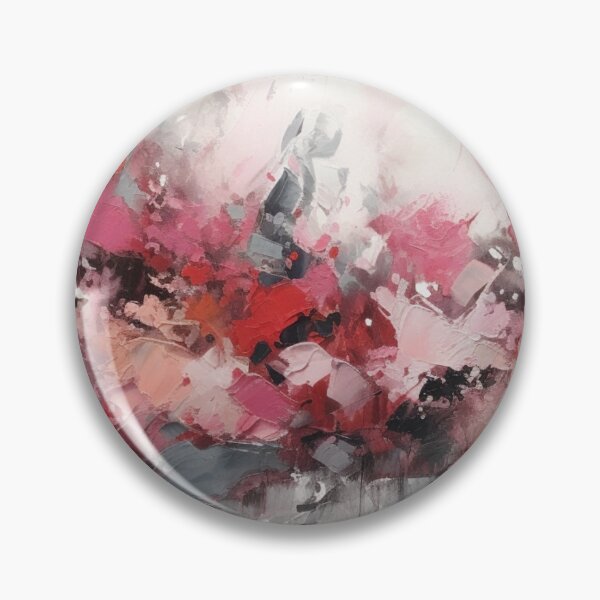 Item preview, Pink & Red Abstract Art Canvas Print designed and sold by artbybodhi.
