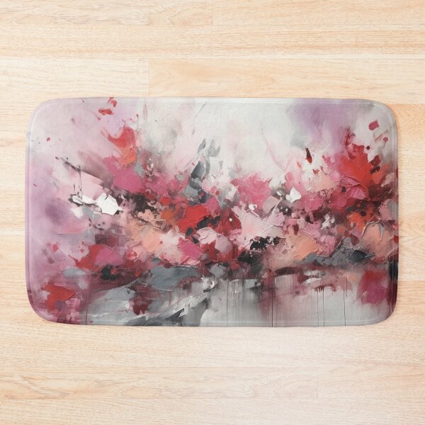 Item preview, Pink & Red Abstract Art Canvas Print designed and sold by artbybodhi.