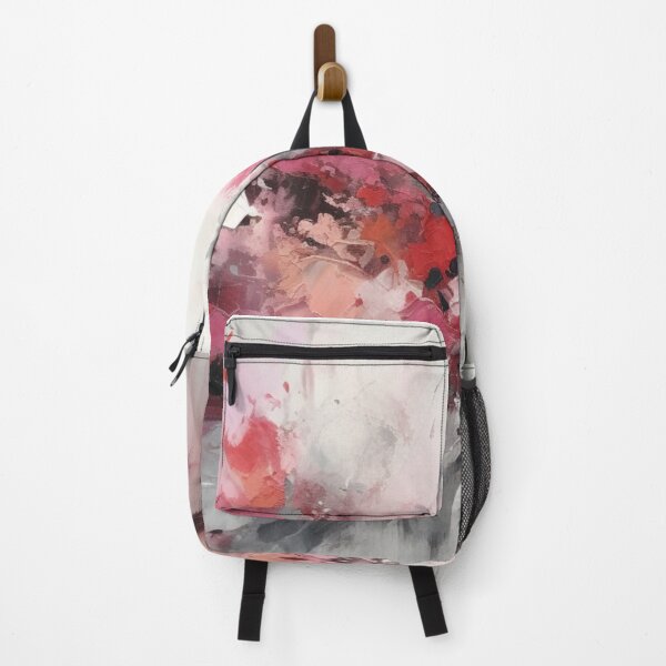 Item preview, Pink & Red Abstract Art Canvas Print designed and sold by artbybodhi.
