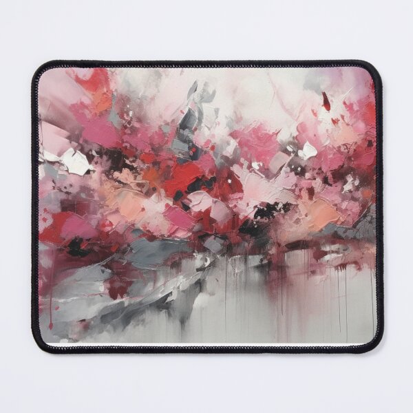 Item preview, Pink & Red Abstract Art Canvas Print designed and sold by artbybodhi.
