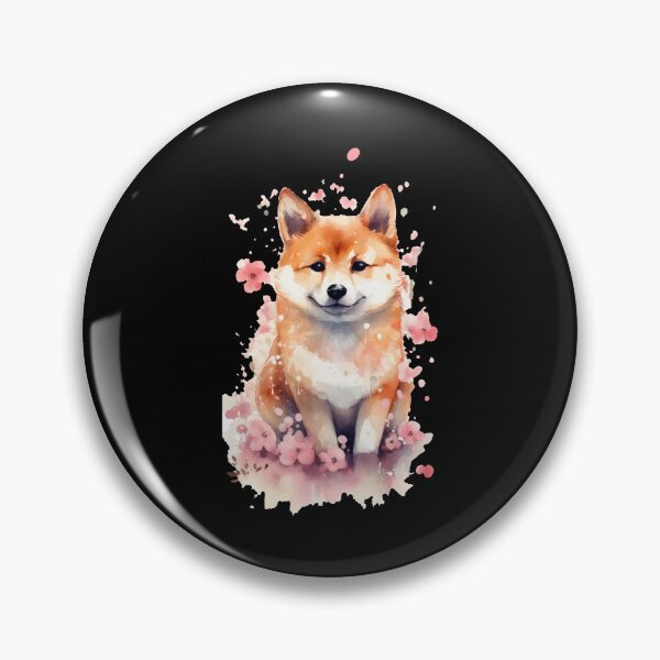 Item preview, Japanese dog Shiba Inu puppy cherry blossoms designed and sold by Naohiro.
