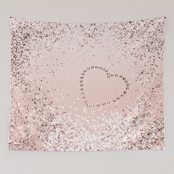 Item preview, ROSE GOLD Glam Heart #5 (Photo of Glitter Only - Not Reflective) designed and sold by Anita's & Bella's Art.