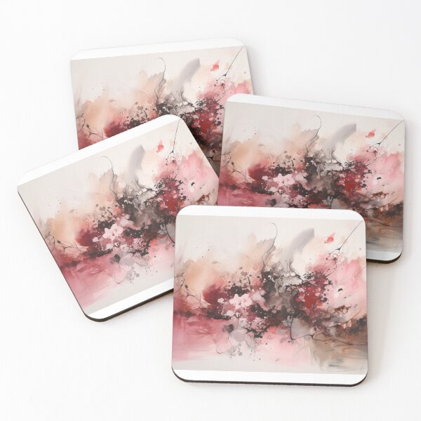 Item preview, Pink Abstract Art Canvas Print designed and sold by artbybodhi.