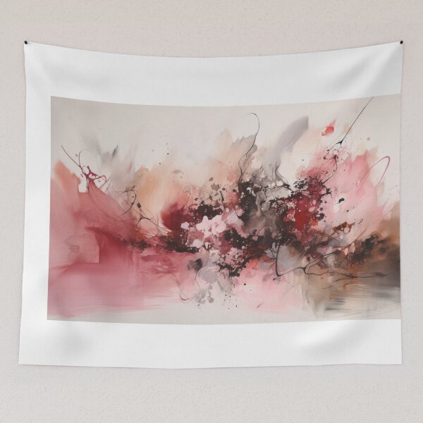 Item preview, Pink Abstract Art Canvas Print designed and sold by artbybodhi.