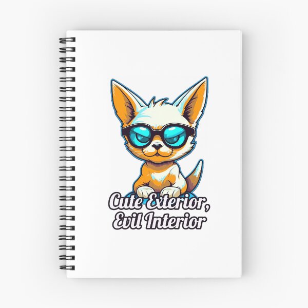 Aperçu de l'œuvre Extérieur mignon, intérieur maléfique - L'adorable chaton avec un côté méchant créée et vendue par SADStyleDesigns.