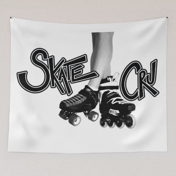 Item preview, Skate Cru Legs black white logo tops designed and sold by SkateCru.