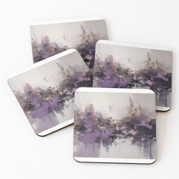 Item preview, Purple Abstract Art Canvas Print designed and sold by artbybodhi.