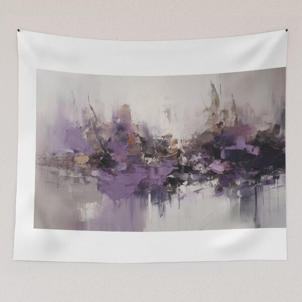 Item preview, Purple Abstract Art Canvas Print designed and sold by artbybodhi.