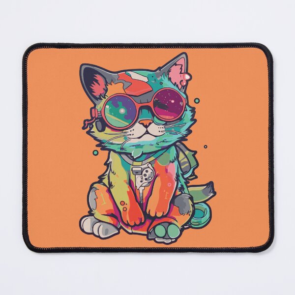 Item preview, Futuristic Multicolor Cats #6 martian designed and sold by SOVISART.